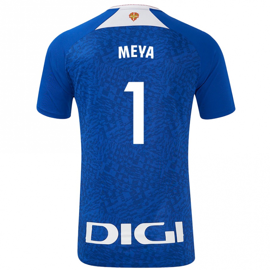 Kids Football Aina Meya Bellot #1 Royal Blue Away Jersey 2024/25 T-Shirt Canada