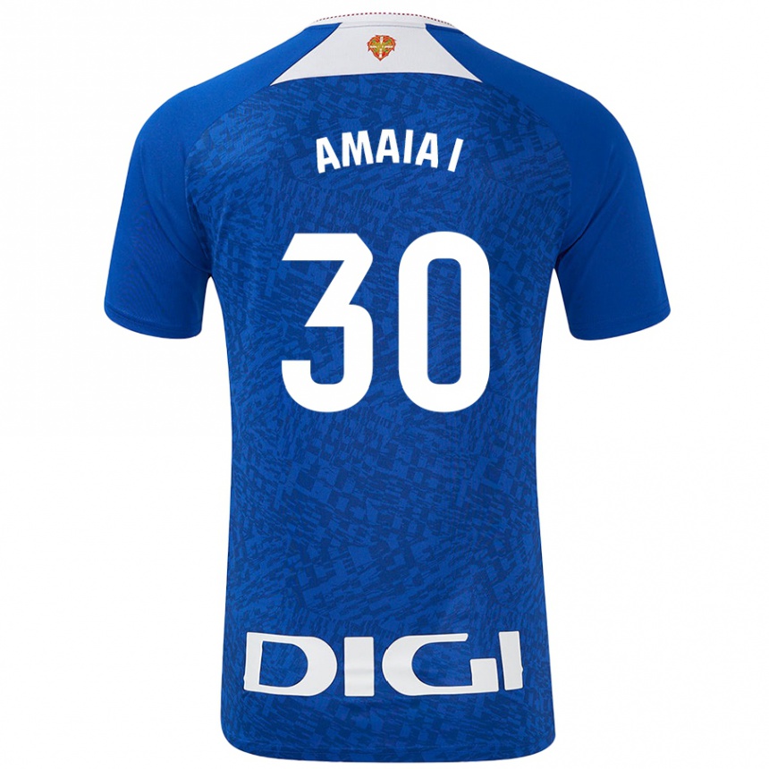 Kids Football Amaia Iribarren Arteta #30 Royal Blue Away Jersey 2024/25 T-Shirt Canada