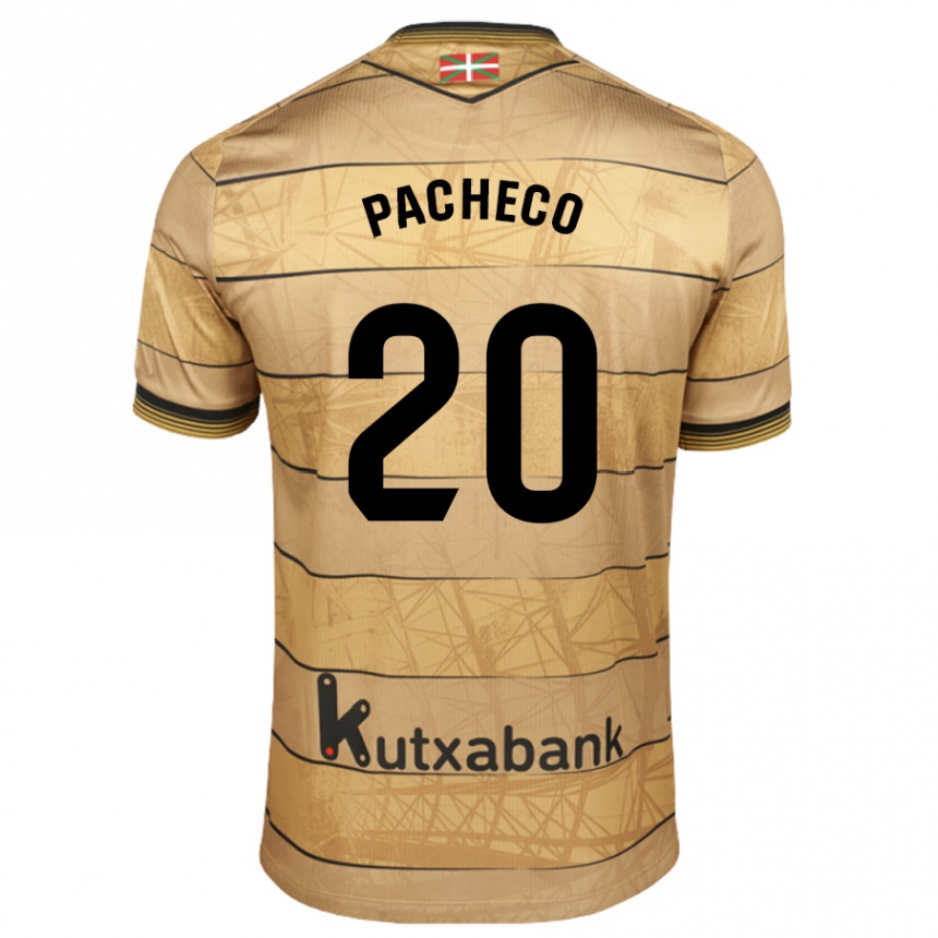 Enfant Football Maillot Jon Pacheco #20 Marron Tenues Extérieur 2024/25 Canada