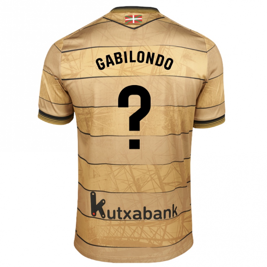 Enfant Football Maillot Iker Gabilondo #0 Marron Tenues Extérieur 2024/25 Canada