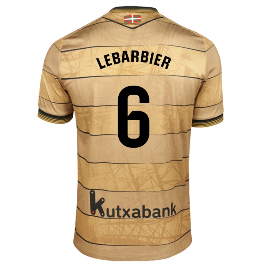 Enfant Football Maillot Alex Lebarbier #6 Marron Tenues Extérieur 2024/25 Canada