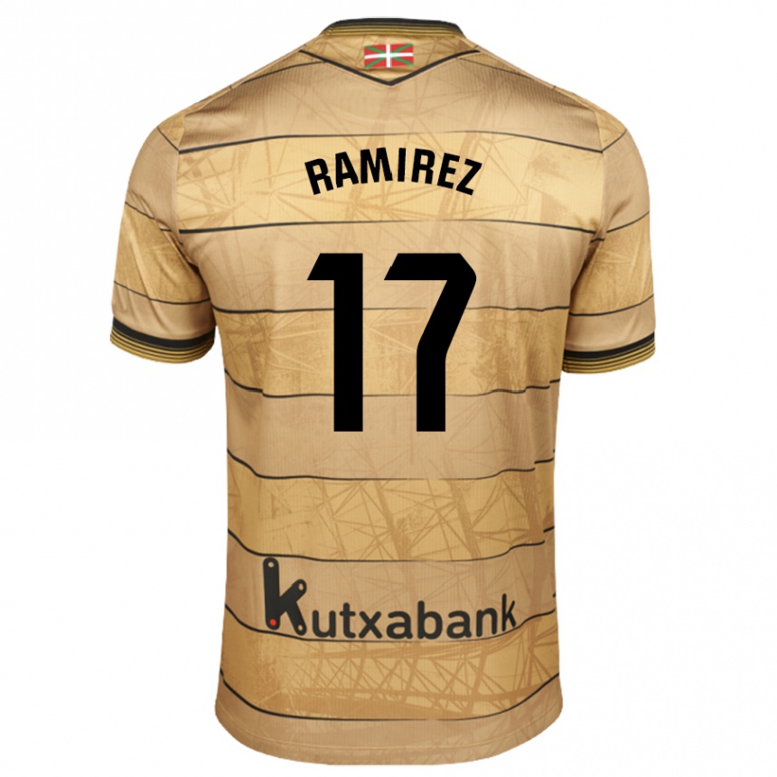 Enfant Football Maillot Darío Ramirez #17 Marron Tenues Extérieur 2024/25 Canada