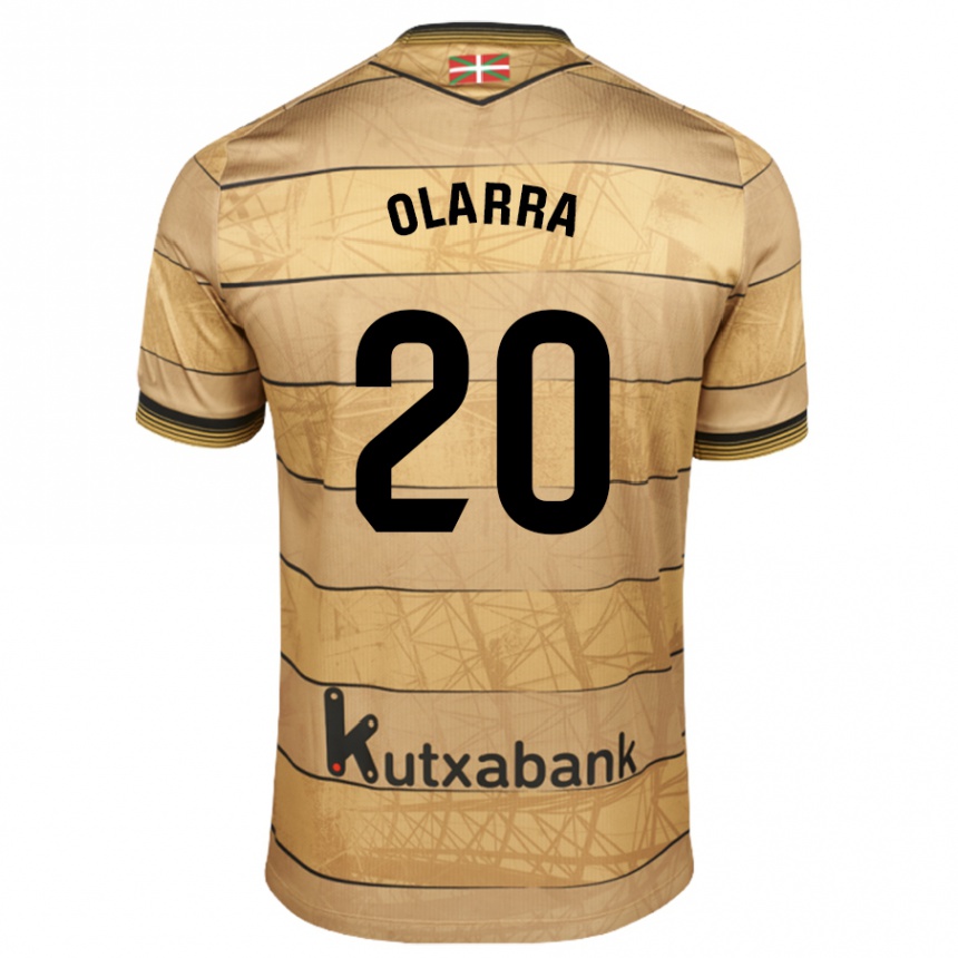 Kids Football Aimar Olarra #20 Brown Away Jersey 2024/25 T-Shirt Canada