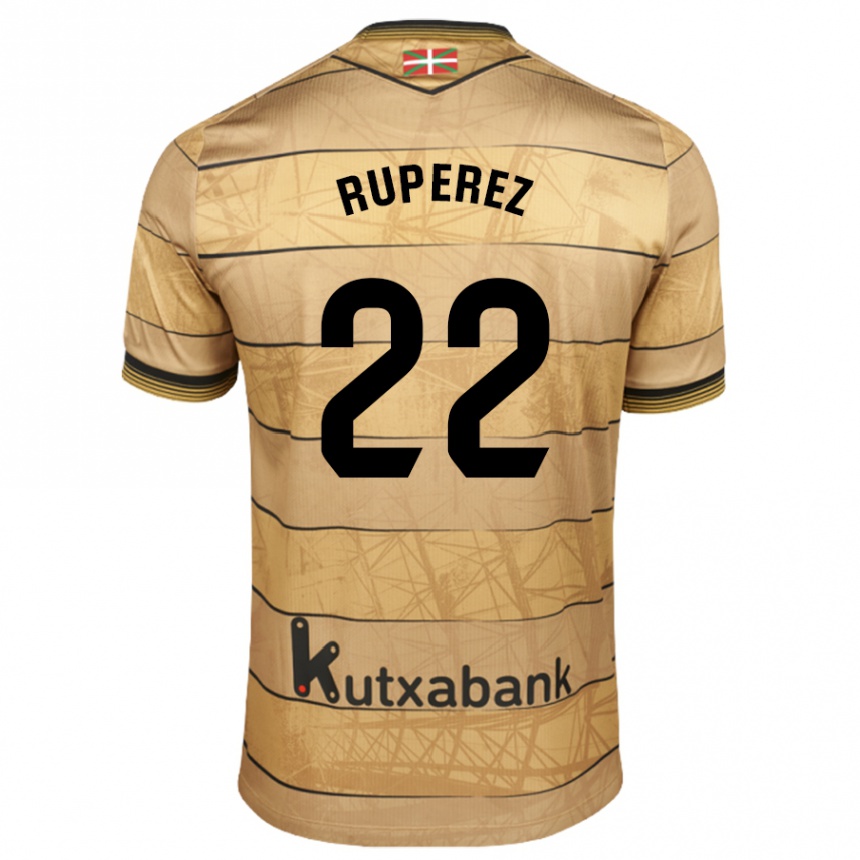 Enfant Football Maillot Iñaki Rupérez #22 Marron Tenues Extérieur 2024/25 Canada