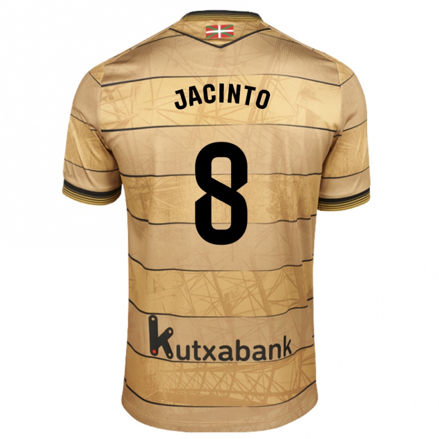 Enfant Football Maillot Andreia De Jesus Jacinto #8 Marron Tenues Extérieur 2024/25 Canada