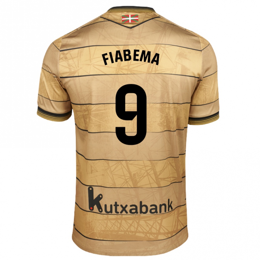 Kids Football Bryan Fiabema #9 Brown Away Jersey 2024/25 T-Shirt Canada