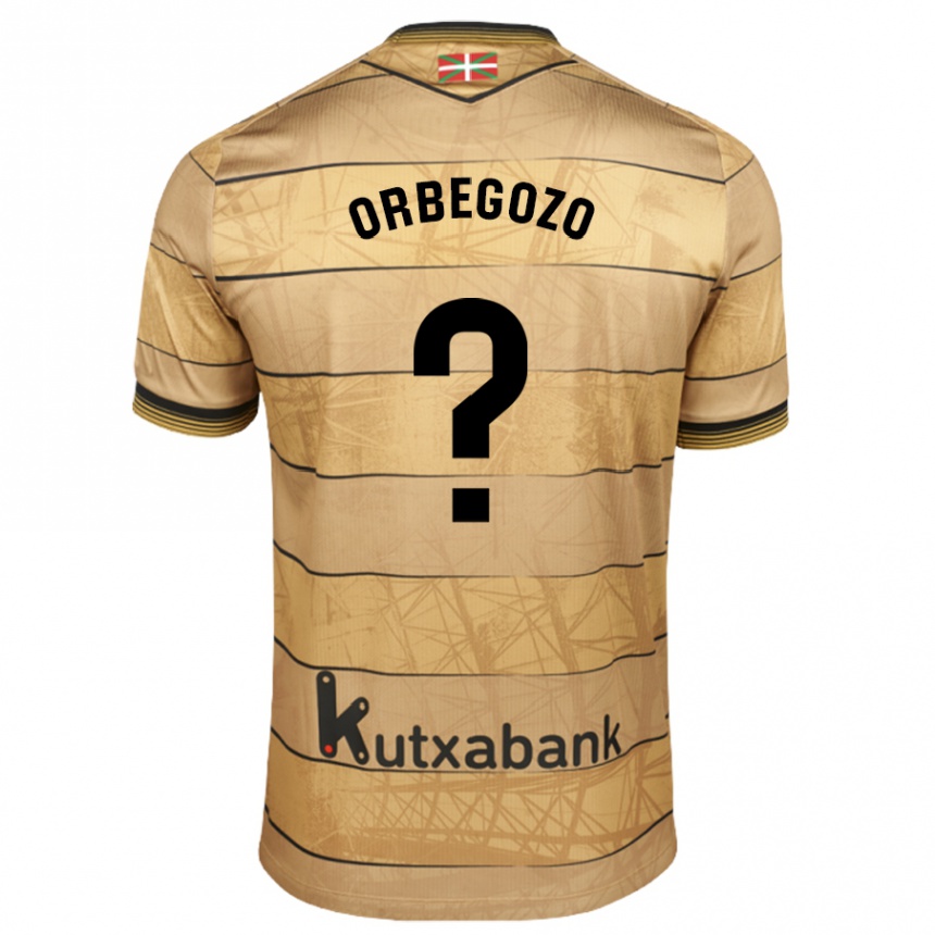 Kids Football Oihan Orbegozo #0 Brown Away Jersey 2024/25 T-Shirt Canada