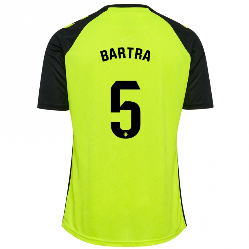 Enfant Football Maillot Marc Bartra #5 Jaune Fluo Noir Tenues Extérieur 2024/25 Canada