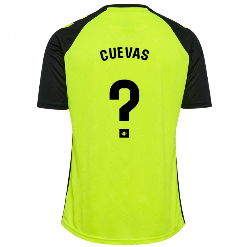 Kids Football Miguel Cuevas #0 Fluorescent Yellow Black Away Jersey 2024/25 T-Shirt Canada