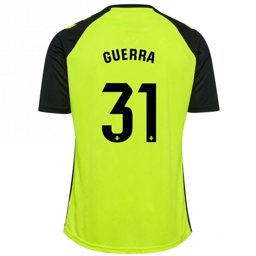 Enfant Football Maillot Ana Guerra Morcillo #31 Jaune Fluo Noir Tenues Extérieur 2024/25 Canada