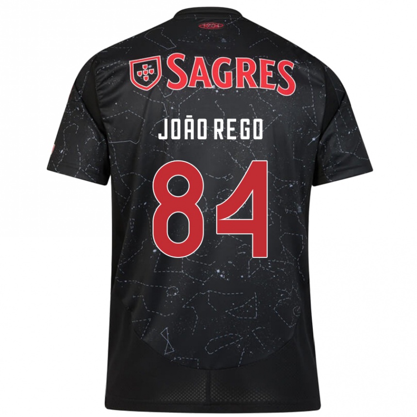 Enfant Football Maillot João Rêgo #84 Noir Rouge Tenues Extérieur 2024/25 Canada