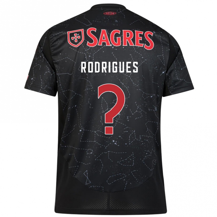 Kids Football Miguel Rodrigues #0 Black Red Away Jersey 2024/25 T-Shirt Canada