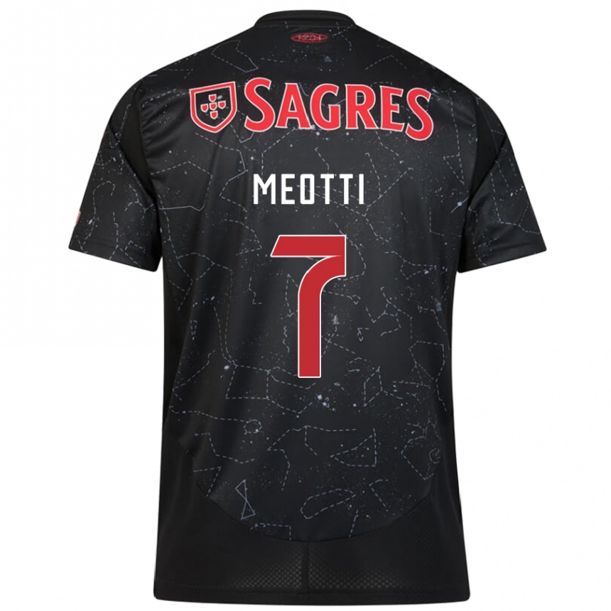 Enfant Football Maillot Carlos Meotti #7 Noir Rouge Tenues Extérieur 2024/25 Canada