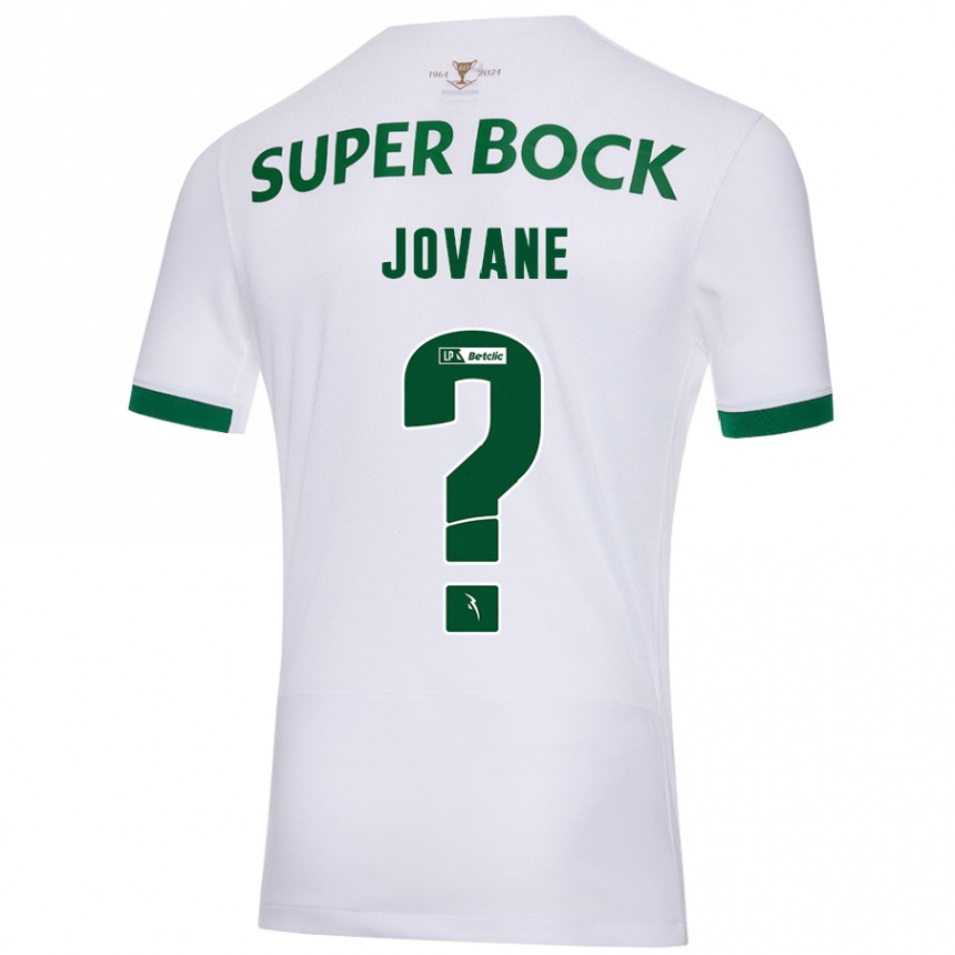 Kids Football Jovane #0 White Green Away Jersey 2024/25 T-Shirt Canada