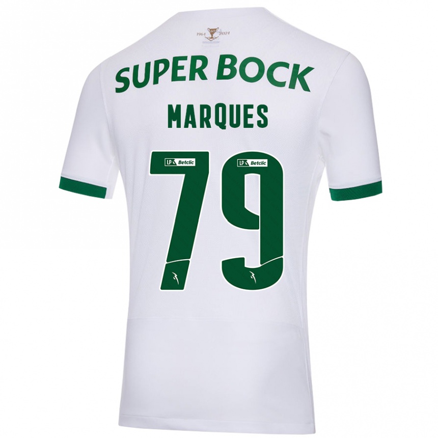 Kids Football Rodrigo Marquês #79 White Green Away Jersey 2024/25 T-Shirt Canada