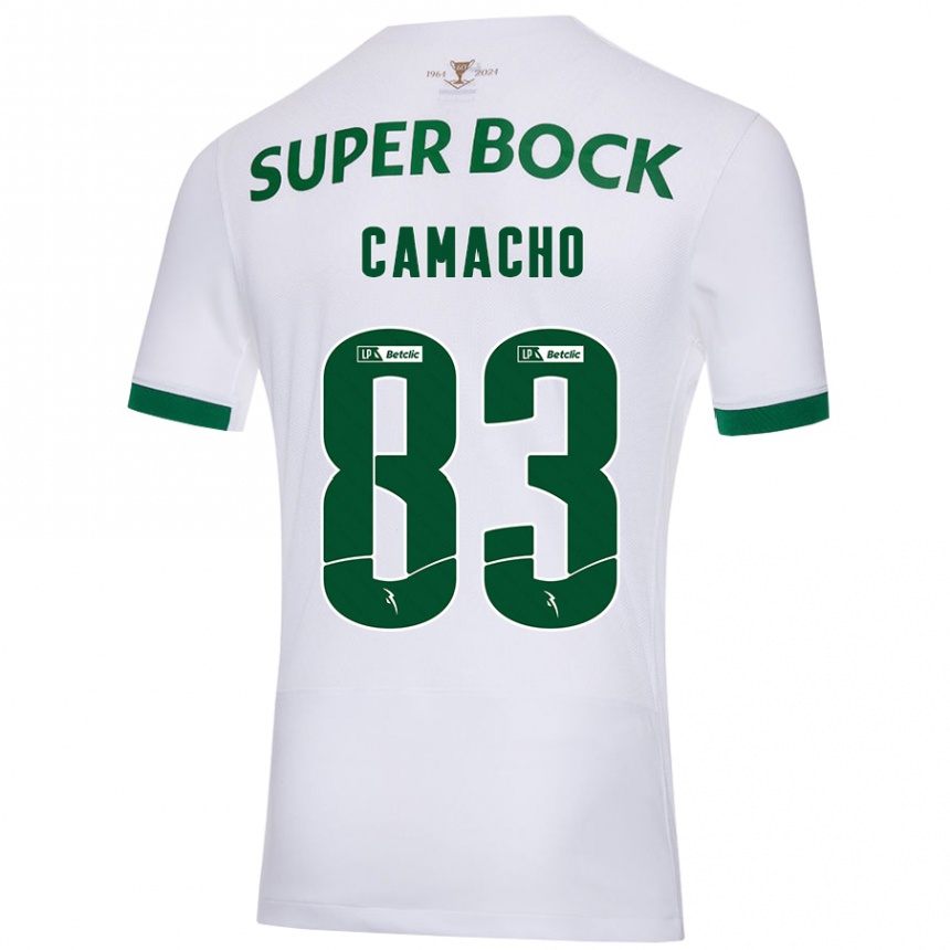 Kids Football Rafael Camacho #83 White Green Away Jersey 2024/25 T-Shirt Canada