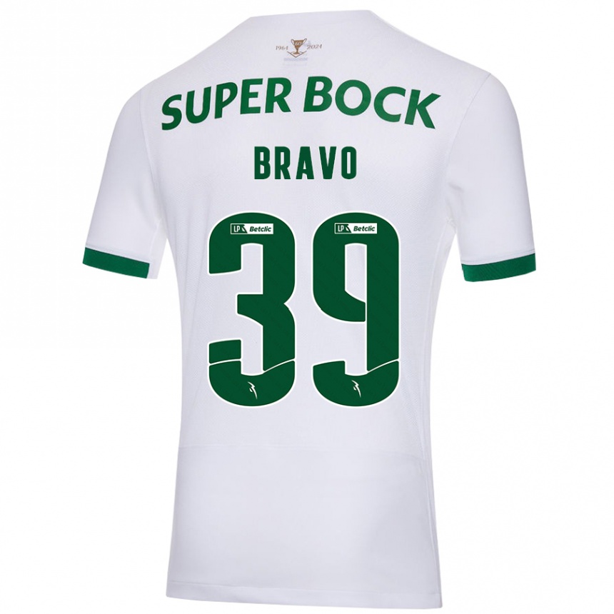 Enfant Football Maillot Bravo #39 Blanc Vert Tenues Extérieur 2024/25 Canada