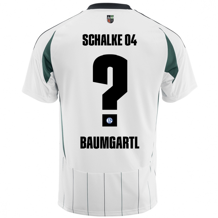 Kids Football Timo Baumgartl #0 White Green Away Jersey 2024/25 T-Shirt Canada