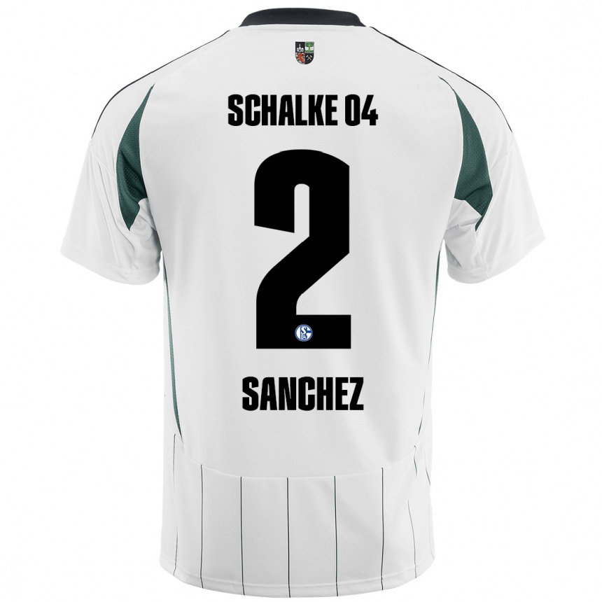 Kids Football Felipe Sánchez #2 White Green Away Jersey 2024/25 T-Shirt Canada