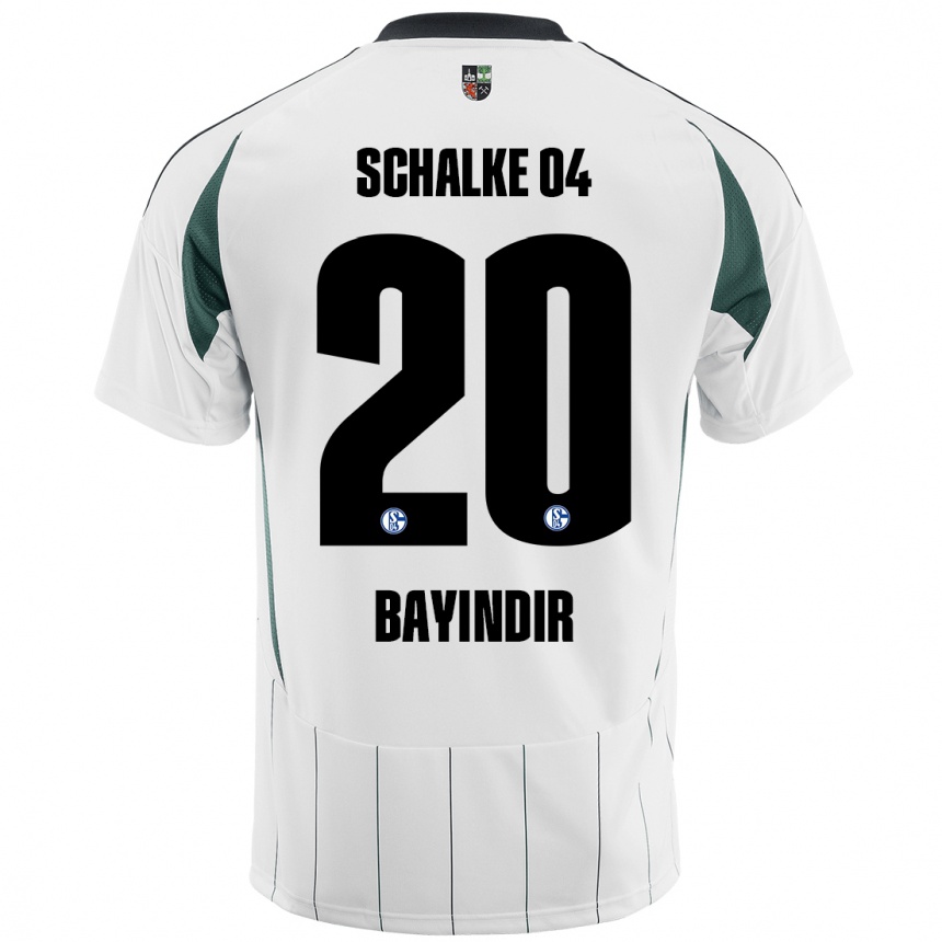 Kids Football Aris Bayindir #20 White Green Away Jersey 2024/25 T-Shirt Canada