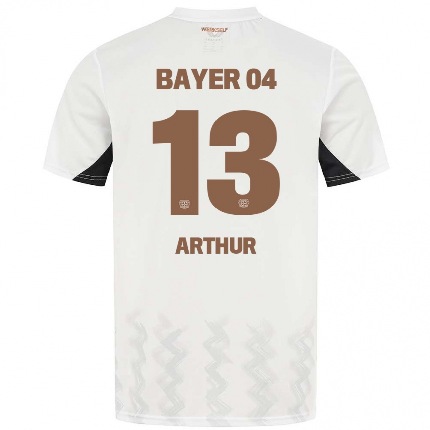 Kids Football Arthur #13 White Black Away Jersey 2024/25 T-Shirt Canada