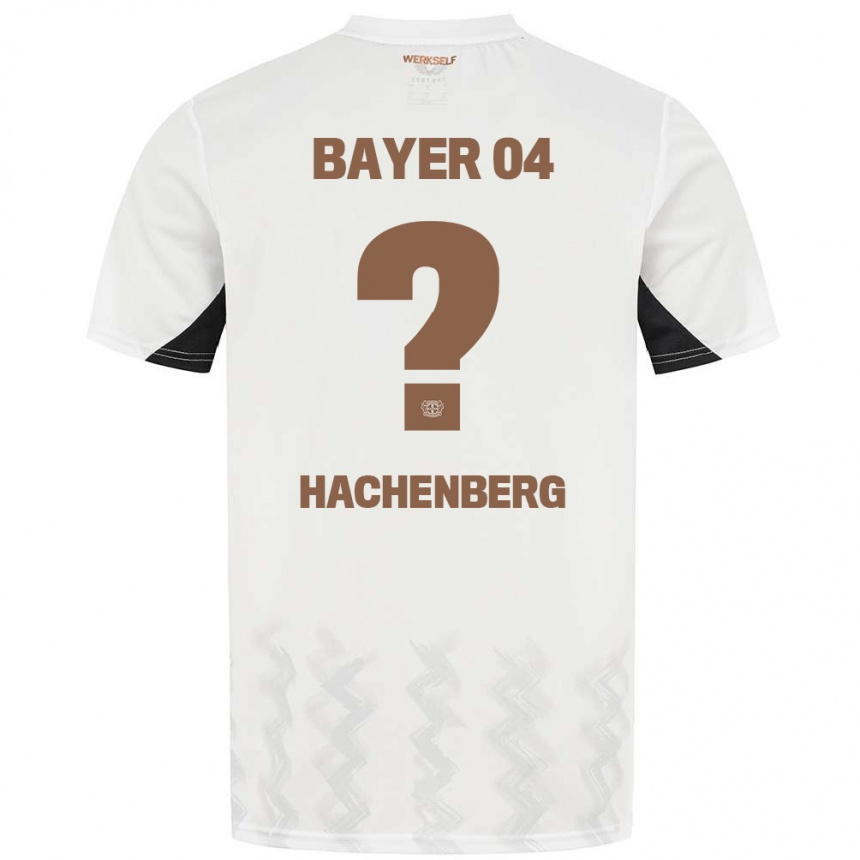 Kids Football Merlin Hachenberg #0 White Black Away Jersey 2024/25 T-Shirt Canada