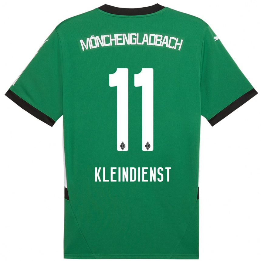 Kids Football Tim Kleindienst #11 Green White Away Jersey 2024/25 T-Shirt Canada