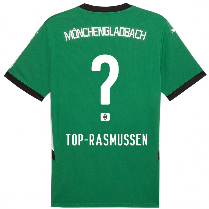 Kids Football Tristan Top-Rasmussen #0 Green White Away Jersey 2024/25 T-Shirt Canada