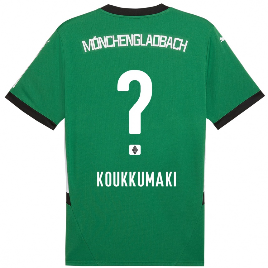 Enfant Football Maillot Taavi Koukkumäki #0 Vert Blanc Tenues Extérieur 2024/25 Canada