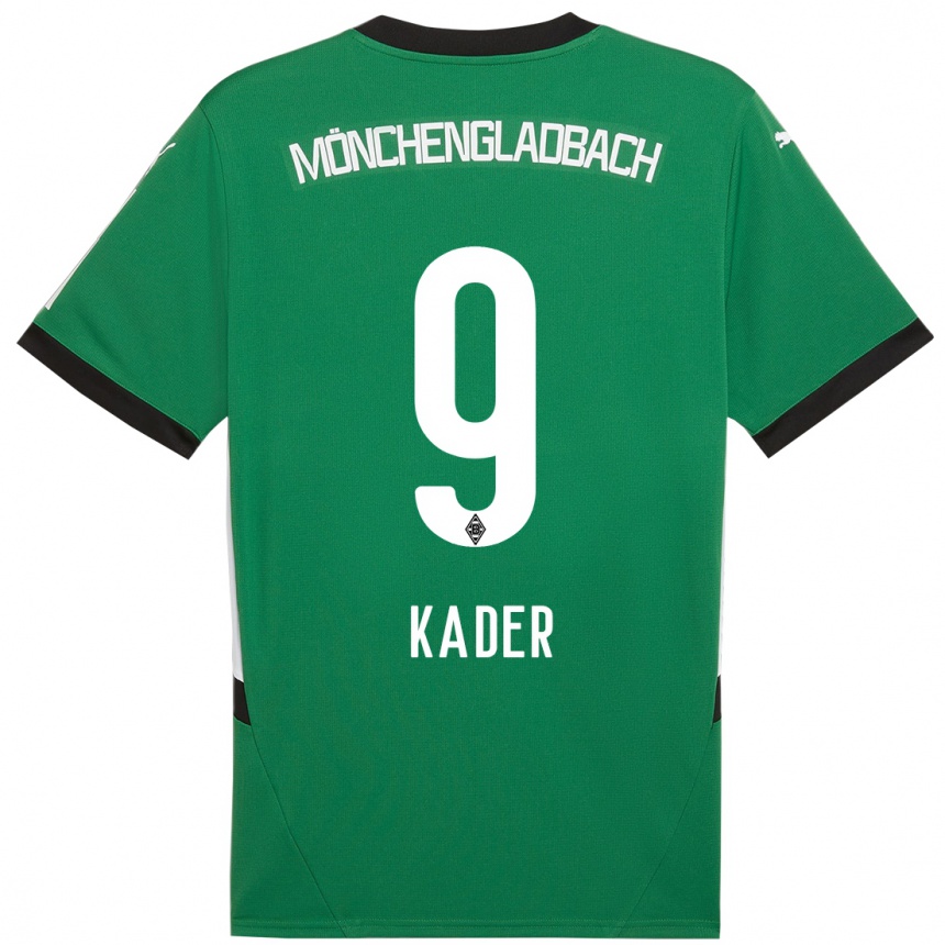 Kids Football Cagatay Kader #9 Green White Away Jersey 2024/25 T-Shirt Canada