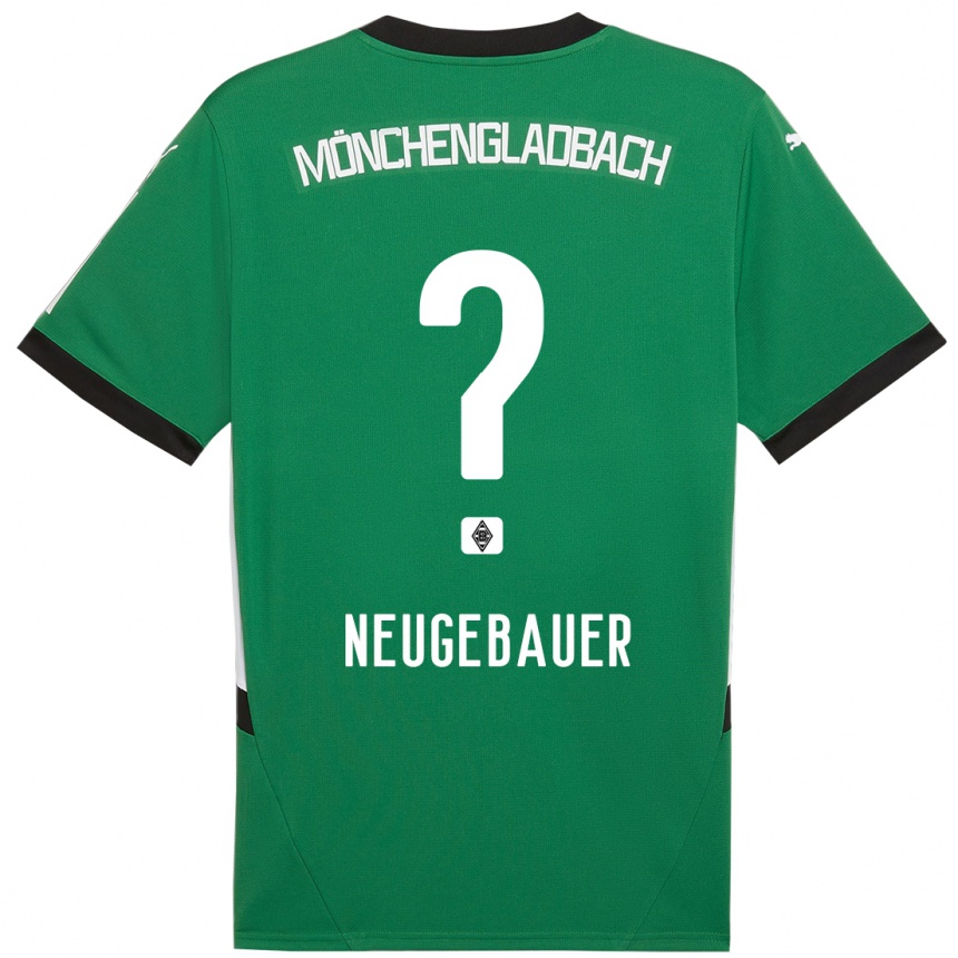 Kids Football Simon Neugebauer #0 Green White Away Jersey 2024/25 T-Shirt Canada