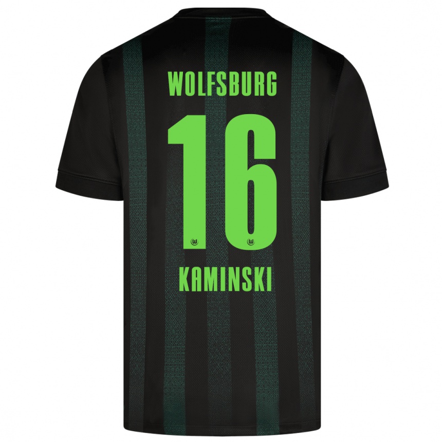 Kids Football Jakub Kaminski #16 Dark Green Away Jersey 2024/25 T-Shirt Canada