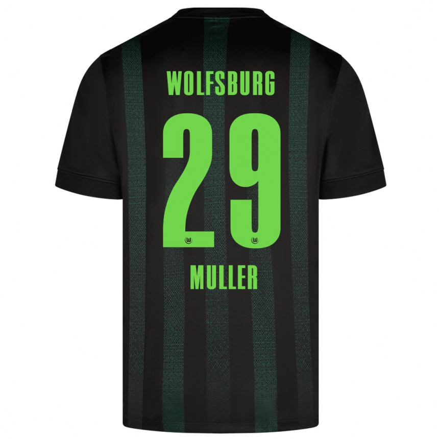 Kids Football Marius Müller #29 Dark Green Away Jersey 2024/25 T-Shirt Canada