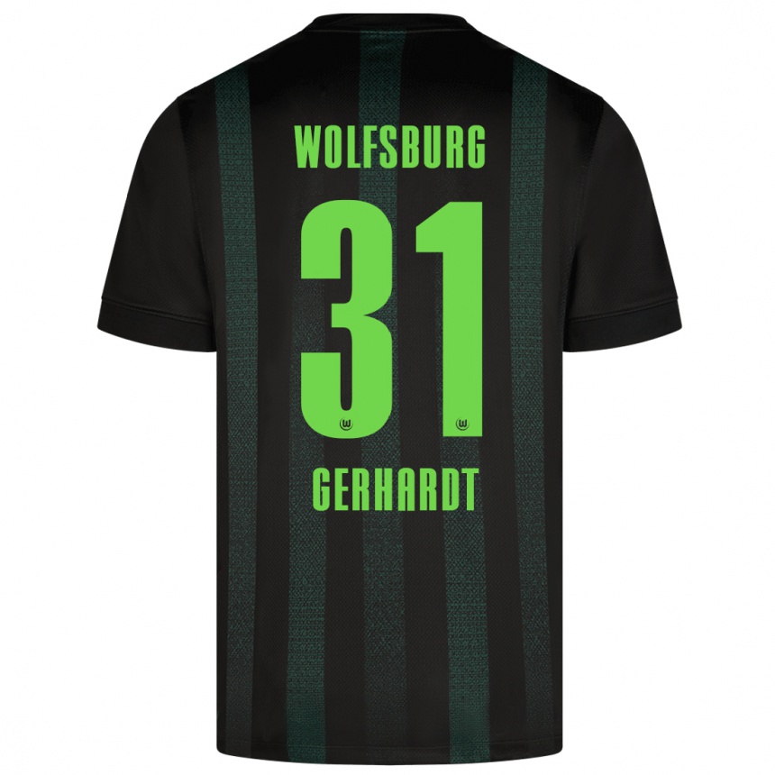 Enfant Football Maillot Yannick Gerhardt #31 Vert Foncé Tenues Extérieur 2024/25 Canada