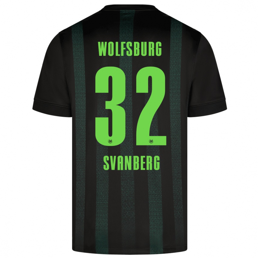 Enfant Football Maillot Mattias Svanberg #32 Vert Foncé Tenues Extérieur 2024/25 Canada