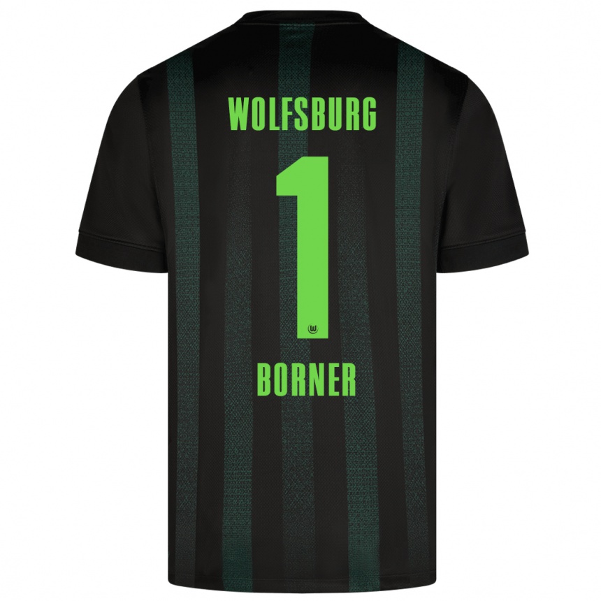 Kids Football Benedikt Börner #1 Dark Green Away Jersey 2024/25 T-Shirt Canada