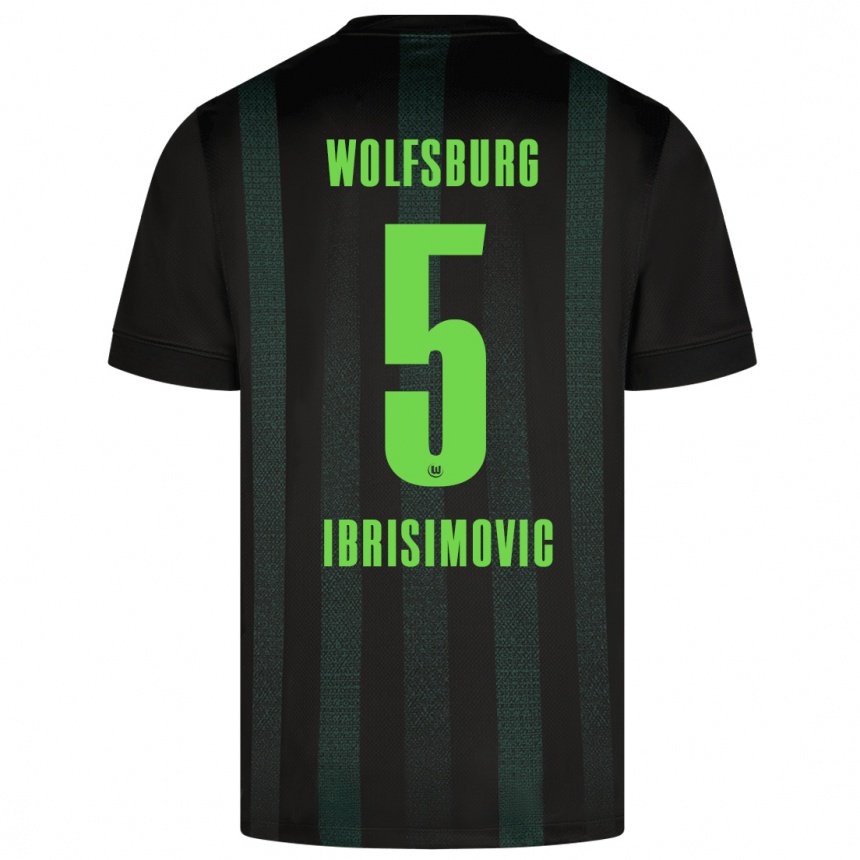 Kids Football Amar Ibrisimovic #5 Dark Green Away Jersey 2024/25 T-Shirt Canada