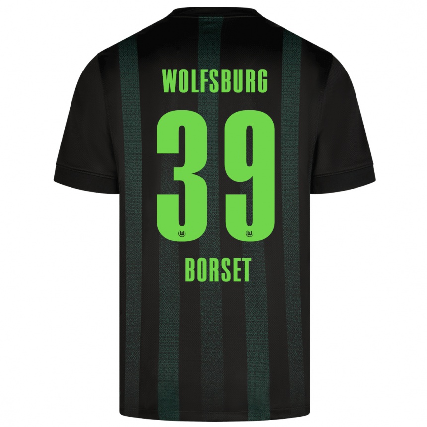 Kids Football Anders Rønne Børset #39 Dark Green Away Jersey 2024/25 T-Shirt Canada