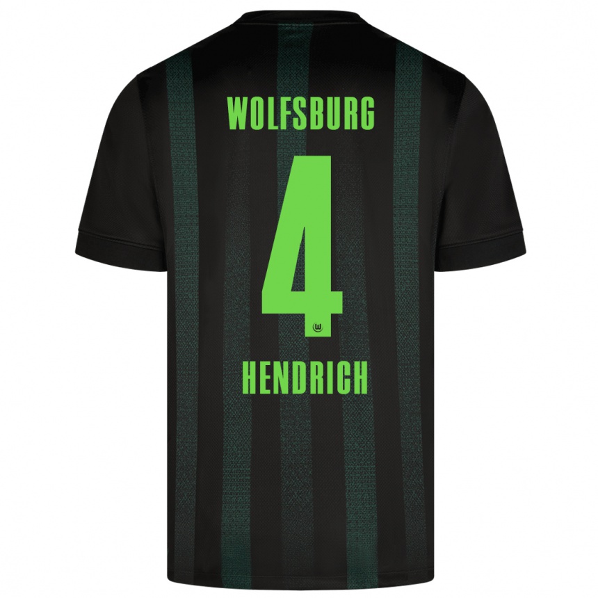 Kids Football Kathrin Hendrich #4 Dark Green Away Jersey 2024/25 T-Shirt Canada