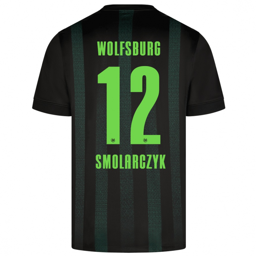 Kids Football Nelly Smolarczyk #12 Dark Green Away Jersey 2024/25 T-Shirt Canada