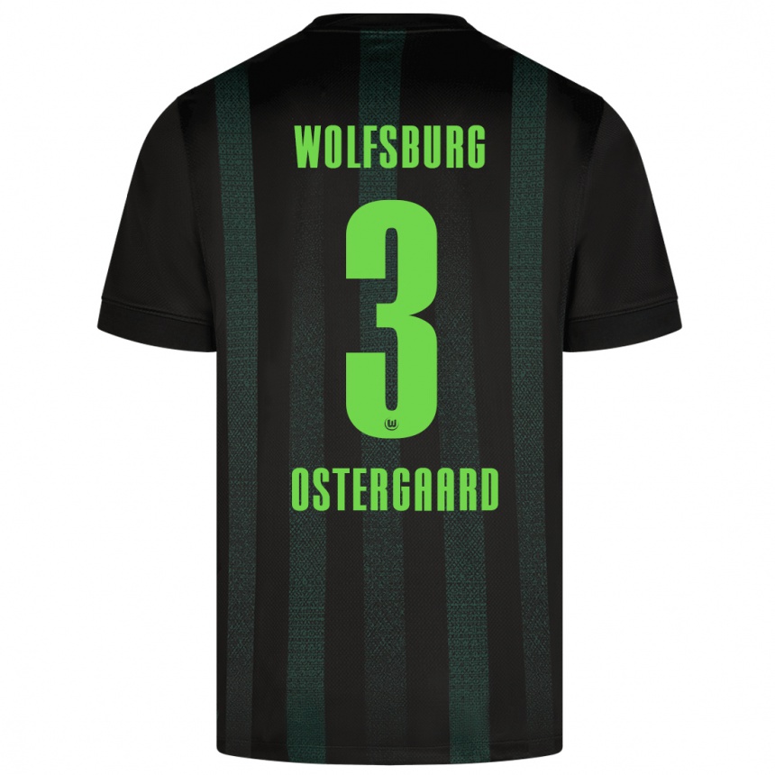 Enfant Football Maillot Christian Östergaard #3 Vert Foncé Tenues Extérieur 2024/25 Canada