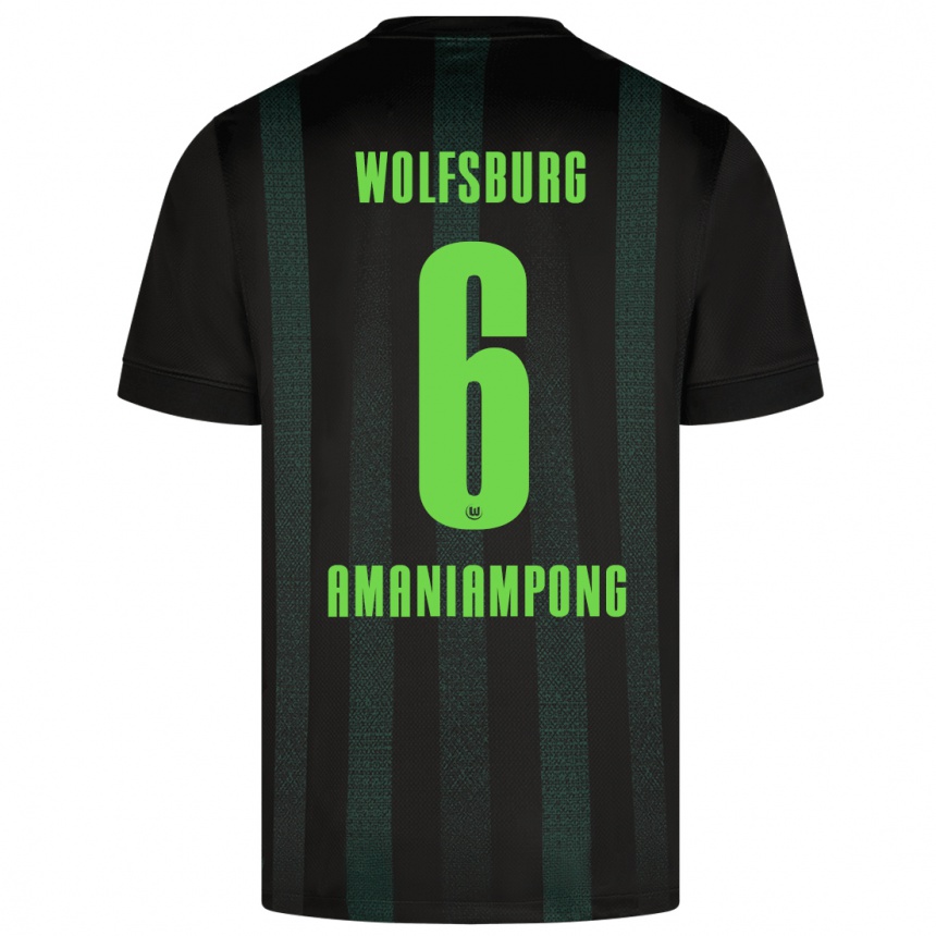 Kids Football Marces Amaniampong #6 Dark Green Away Jersey 2024/25 T-Shirt Canada