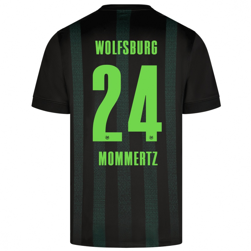 Kids Football Benjamin Mommertz #24 Dark Green Away Jersey 2024/25 T-Shirt Canada