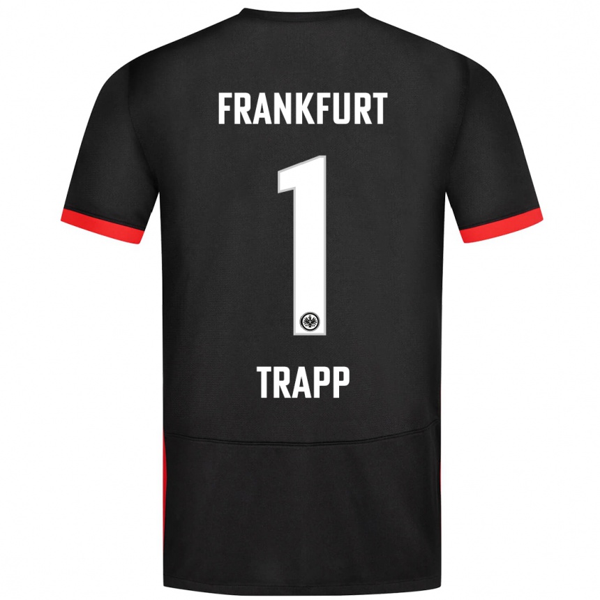 Enfant Football Maillot Kevin Trapp #1 Noir Tenues Extérieur 2024/25 Canada