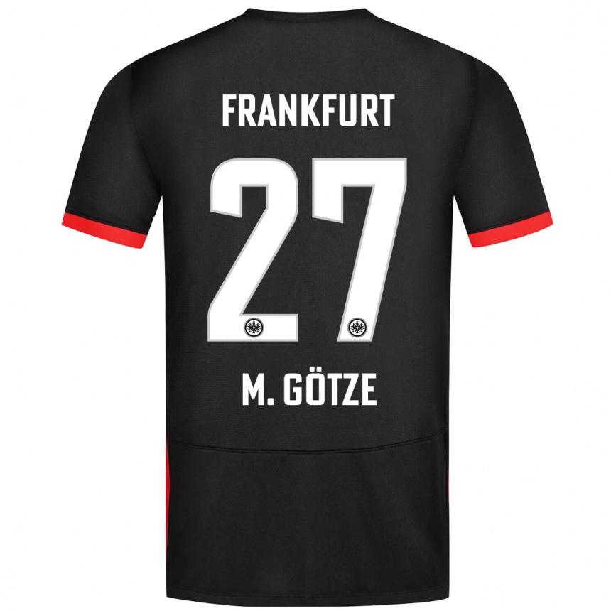 Kids Football Mario Götze #27 Black Away Jersey 2024/25 T-Shirt Canada