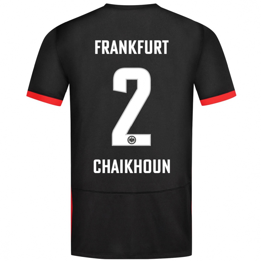 Enfant Football Maillot Ayoub Chaikhoun #2 Noir Tenues Extérieur 2024/25 Canada