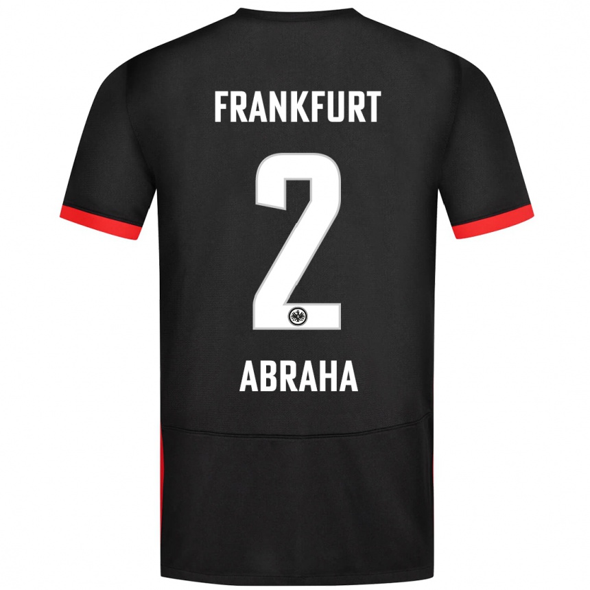 Kids Football Natnael Abraha #2 Black Away Jersey 2024/25 T-Shirt Canada