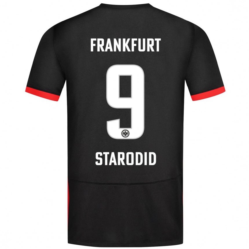 Kids Football Daniel Starodid #9 Black Away Jersey 2024/25 T-Shirt Canada