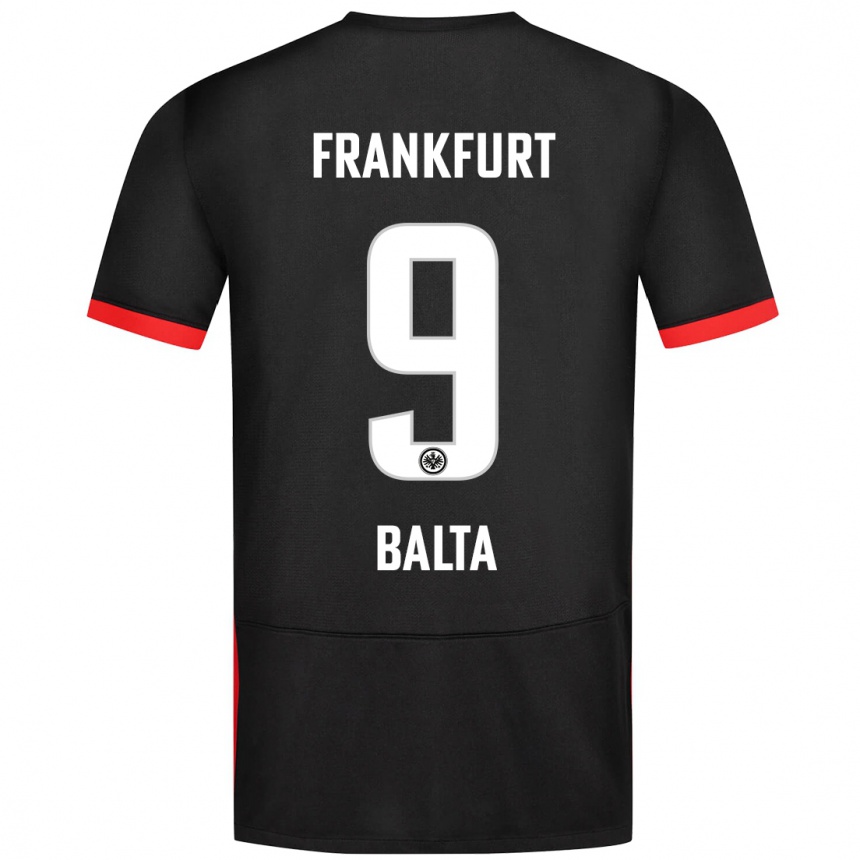 Enfant Football Maillot Sahin Balta #9 Noir Tenues Extérieur 2024/25 Canada