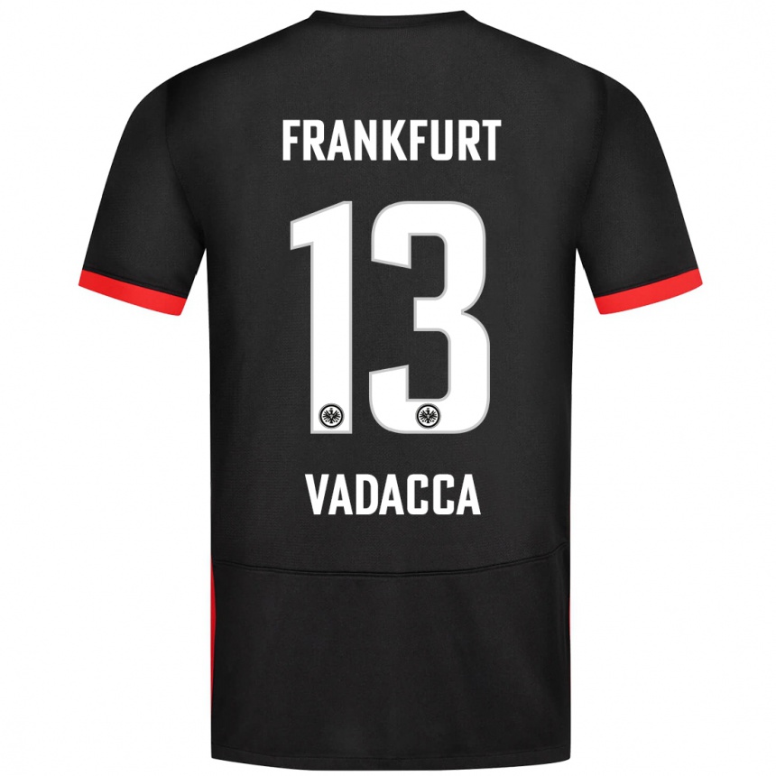 Enfant Football Maillot Gianni Vadacca #13 Noir Tenues Extérieur 2024/25 Canada